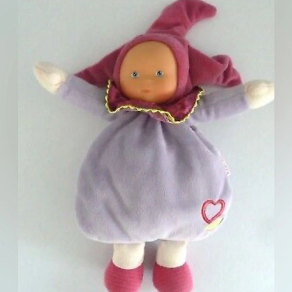 COROLLA DOLL CAP 3 POINT PURPLE PINK FLUO HEART BELL 24CM TTBE